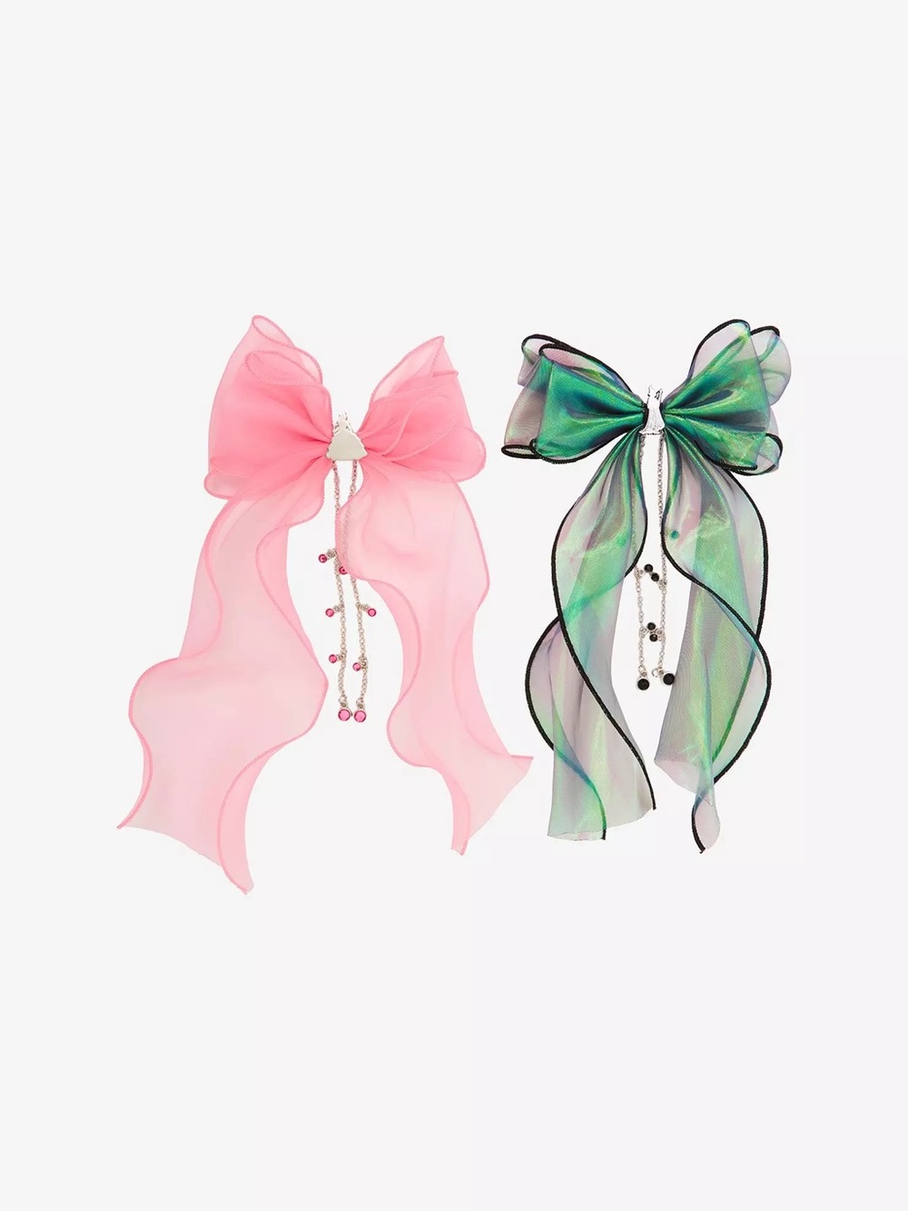 UNIVERSAL Wicked Glinda & Elphaba Organza Hair Bow Set NEW